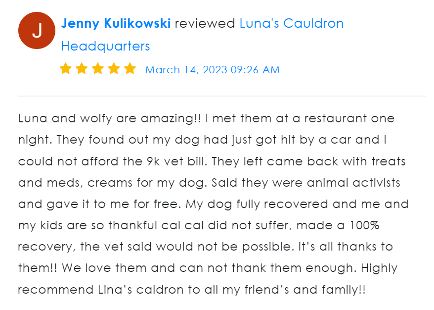 Pet Care Oil - Luna Wolf